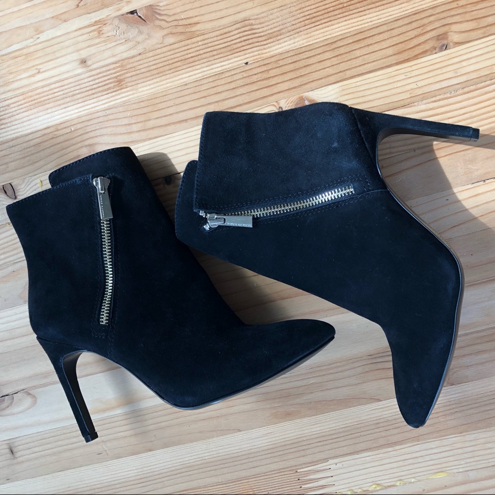 Vince Camuto Black Heeled Boots Size 7.5